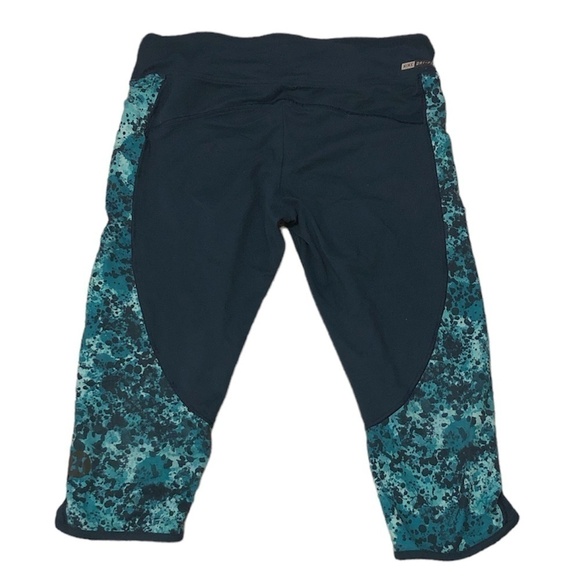 HURLEY Leggings Women's Size Small Green Multicolor Nike Dri-Fit Athletic - Picture 1 of 12